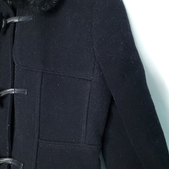 BANANA REPUBLIC Women's Wool Coat With Detachable Collar XS - Picture 10 of 15